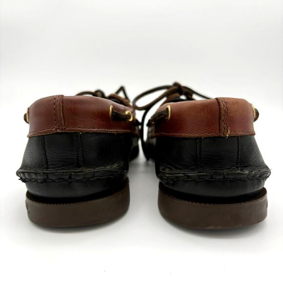 Sperry Top-Sider Boat Shoes Leather Lace Up Loafers Black Brown Men\'s 8M main image 10
